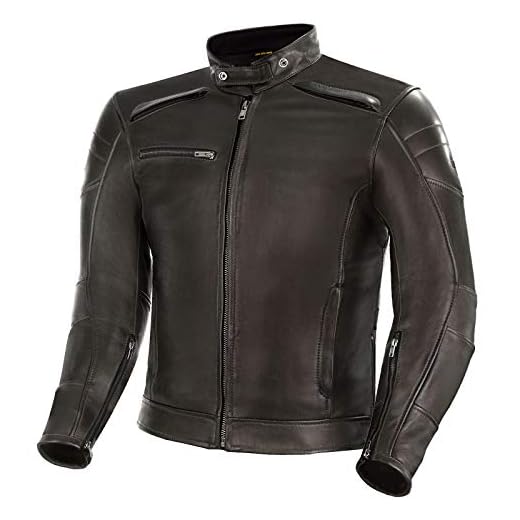 SHIMA BLAKE Chaqueta Moto Hombre - Cazadora moto hombre de cuero premium ventilado con CE espalda, hombros, codos protecciones, reforzado costuras dobles (Marrón, S)