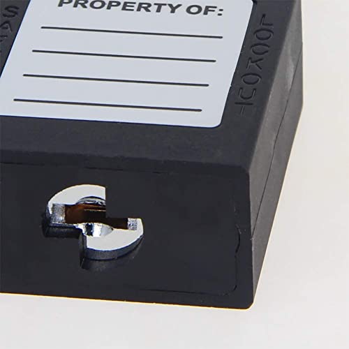 Image of Lockout Tagout Locks Safety Padlock Loto Locks Keyed Alike PA Lock Out Tag Out Steel Shackle Small Luggage Padlocks Black 2PCS