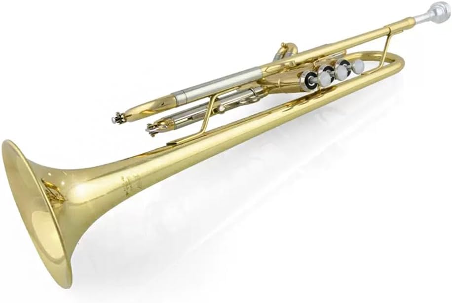 GAGALU B-Flat Lacquered Trumpet with Transparent Treble and Bass, Suitable for Professional Stage Performance, Grade Examination, Teaching
