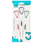 Y-Kelin Tongue Scraper Tongue Brush 3 Color Pack(3 pcs)
