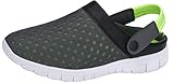  katliu Sommer Atmungsaktiv Hausschuhe Hollow Clogs Antirutsch Flach Sandalen Slippers Loch Mesh Strand Schuhe Herren Damen, Grün, 36 EU