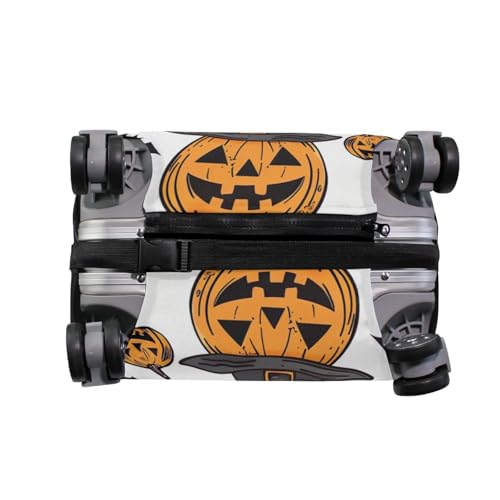 Halloween Pumpkin Luggage Cover for Suitcase, Elastic Travel Protector with Zipper, Washable Anti-Scratch Dustproof Luggage Sleeve Fits 18-20 Inch4