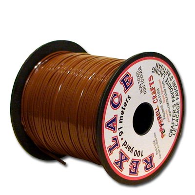 SLC Rexlace Brown Plastic Lacing Cord for Crafts and Jewelery Making 3/32
