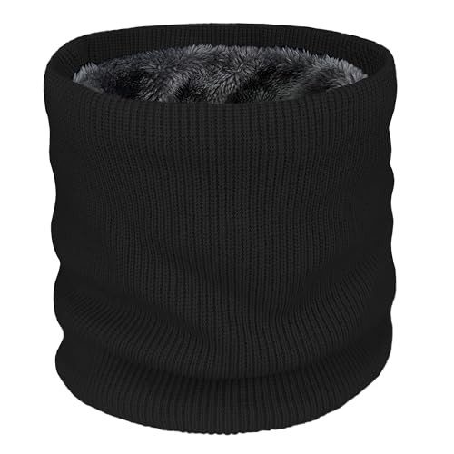 ehsbuy Winter Schlauchschal Kinder Fleece Loop Schal Jungen Skischal Halswärmer Thermo Schal Kinder Halstuch Mädchen Halsschlauch Geschenke für Ski Outdoor