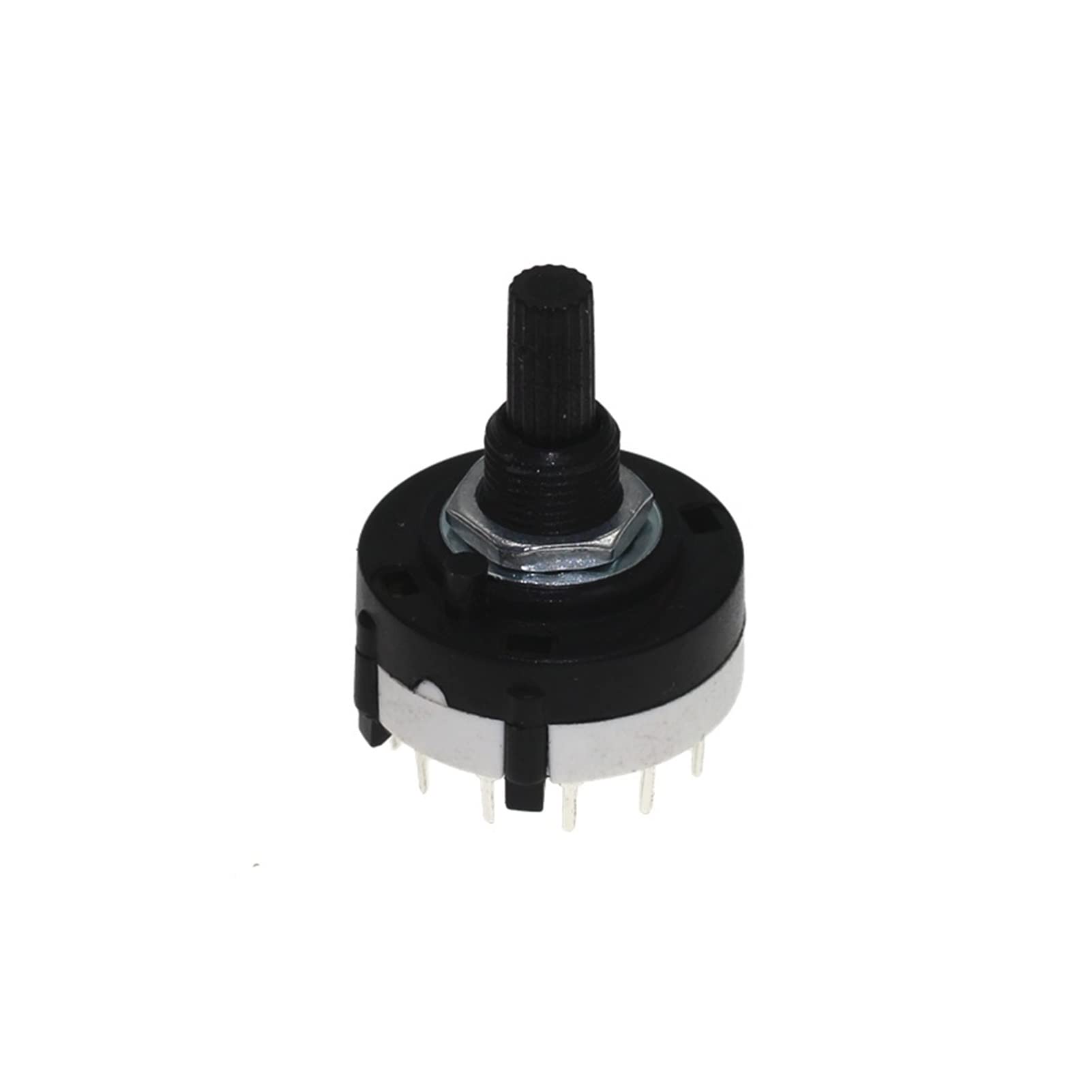 AQHYEBNSR Switch Encoder 10PCS RS26 Plastic 4 Pole 3 Position Rotary Band 2 Pole6 1 Pole12 Handle Length 21MM Axis(3 Pole 4)
