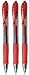 Pilot G2 07 Lot de 3 stylos roller rouges rechargeables à encre gel pointe fine rétractable Pointe 0,7 mm Largeur de trait : 0,39 mm BL-G2–7