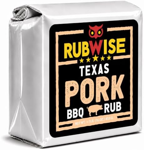 RubWise Texas Style Pork Rub, No MSG BBQ Seasoning, 1 lb