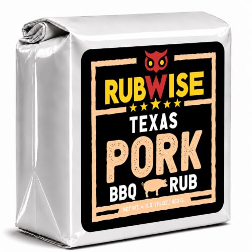 RubWise Texas Style Pork Rub, No MSG BBQ Seasoning, 1 lb