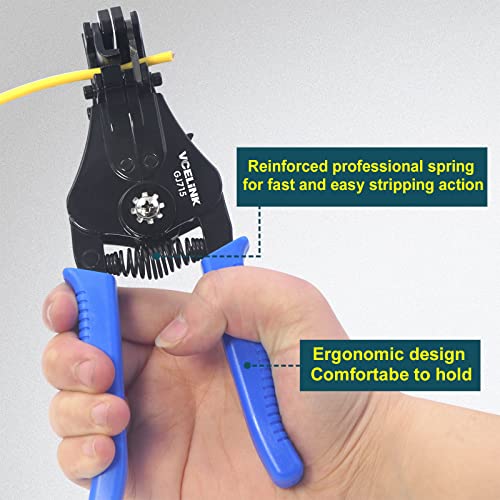 Vcelink Automatic Wire Stripper, Heavy Duty Precision Wire Stripping Tool For 8-18Awg Solid And Stranded Electrical Wire (Gj715) #TOP4