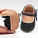 HONGTEYA Infant Baby Girls Mary Jane Flats Non Slip for Toddler First Walkers Soft Sole PU Leather Crib Shoes Sneaker Wedding Party Christmas Princess Dress Shoes Baby Moccasins Girls