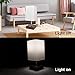 DEEPLITE Set of 2 Table Lamp/Bedside Lamp - 2 USB Charging Ports and 2-Prong/3-Prong AC Outlets - Perfect for Bedrooms, Nightstands, End/Side Table, Office, Living Room