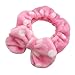 Produktbild Shintop Make-up Stirnband Superweiches Kosmetik Haarband Haarreif aus Flanell für Spa Gesichtsreinigung Gesichtspflege (Rosa Punktmuster)