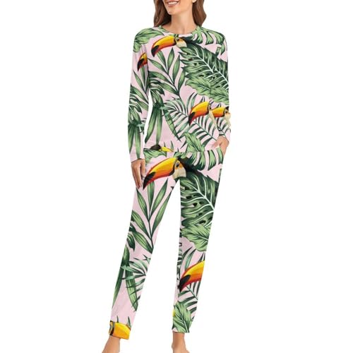 Pyjama femme palmier vert pour des soirées cocooning et des nuits sereines