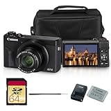 Canon PowerShot G7 X Mark III Digital Camera | 20.1MP 1-Inch Sensor, 4.2X Optical Zoom, 4K UHD Video, Wi-Fi & Bluetooth | Vlogging & Travel Camera with Bag and 64GB Card