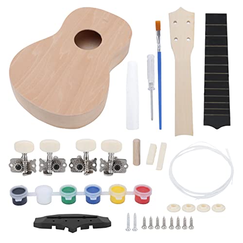 Ukulele Set 21 Pouces Bricolage Tilleul Léger Peinture Cadeau Fait Main Enfants Petits Jouets Léger, Sûr, Portable - Les Beatles, Paul McCartney, John Lennon, RIngo Starr, George Harrison Ukulele Set 21 Pouces Bricolage Tilleul Léger Peinture Cadeau Fait Main Enfants Petits Jouets Léger, Sûr, Portable – Image 3