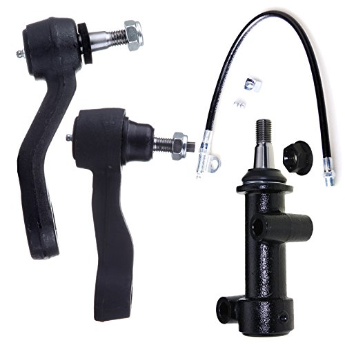ECCPP 3Pcs Idler Arm And Pitman Arm Compatible with Chevy Avalanche 2500 / Silverado 1500 2500 350 HD/Suburban 2500 for GMC Sierra 1500 2500 3500 HD/Yukon XL 2500 for Hummer H2 2001-2006