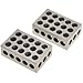Dtacke Mill Block Set Precision Matched Mill Milling Machinist Tools 1-2-3 Blocks Matched Pair Hardened Steel 23 Holes (1