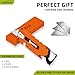 ALBATROSS Utility Knife with Replaceable Razor Blade, Multitool with Screwdrivers, Rope cutter and Bottle Opener - G10 Handle, Another Add Three Replaceable New Blades (Orange)