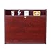 Zvyteay Wall-Mounted Desk Folding Wall Desk Floating Table Wall Mounted Laptop Desk Space Saving Wall Mounted Table with Storage Shelves for Home Office (Reddish Brown)
