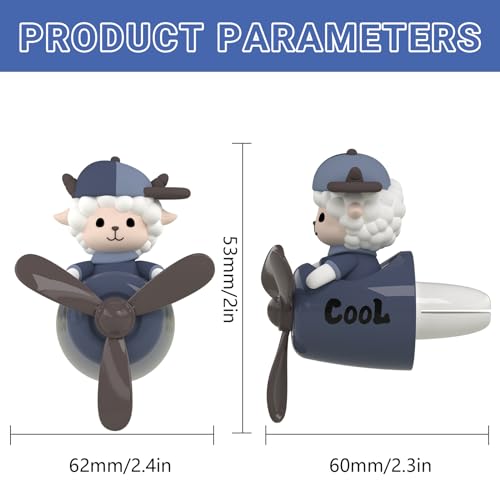 Image of Pilot Car Air Freshener, Cute Bear Car Vent Clip Air Freshener with 4 Fragrant Tablets Automotive Air Outlet Fan Diffuser, Automotive Interiors Vent Decoration (Pilot Bear)