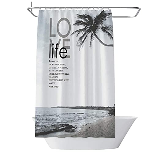 Rideau de douche en polyester épais imperméable extra large pour salle de bain