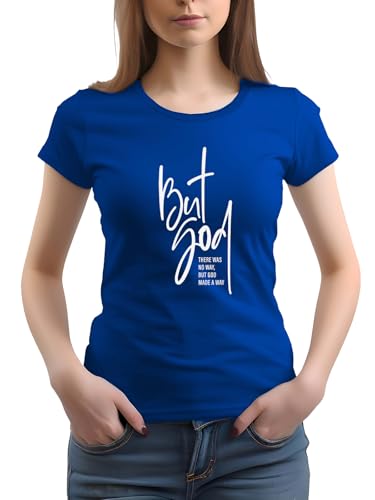 Image of XENOVAURBAN Women Cotton Printed Regular Fit T-Shirt | Stylish Round Neck Graphic Tshirt - WRN-BUTGOD2