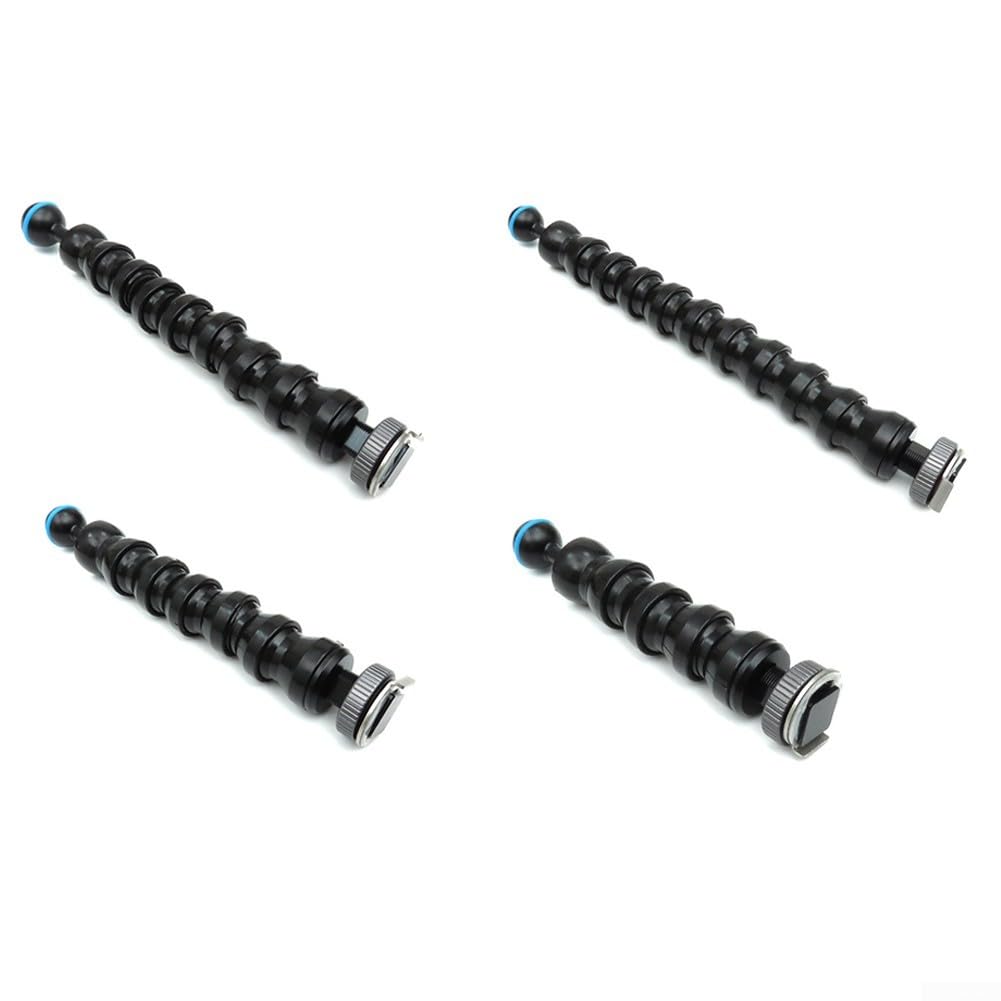 Braccio flessibile per lampada 46810, collega telecamere subacquee e illuminazione con testa a sfera e slitta calda, vari giunti disponibili (4 giunti)