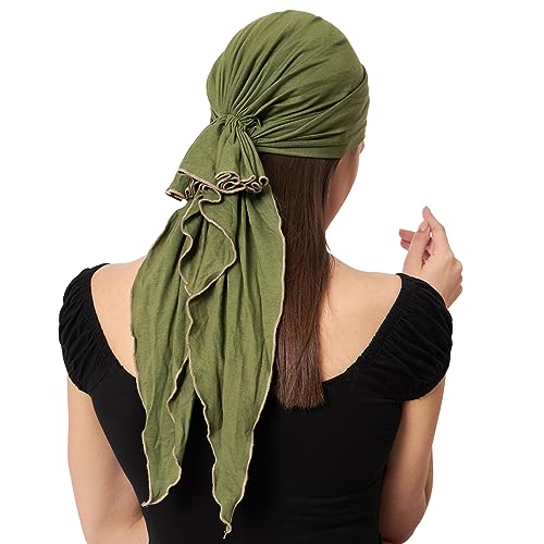 Image of The Headscarves Women Bamboo Pre Tie Scarf (HS107 Multicolor)