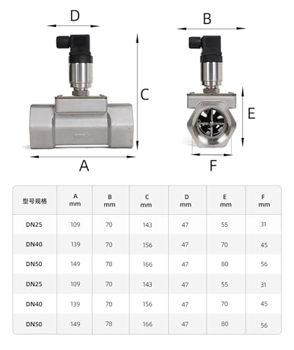 Medidor de flujo DN20 de acero inoxidable con sensor de líquido de alta gama 5