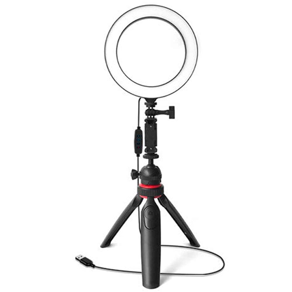 ROM Products 3 In 1 20cm LED Live Fill Light, Multi-function Desktop Tripod, Bluetooth Beauty Selfie Photography Usb Live Fill Light