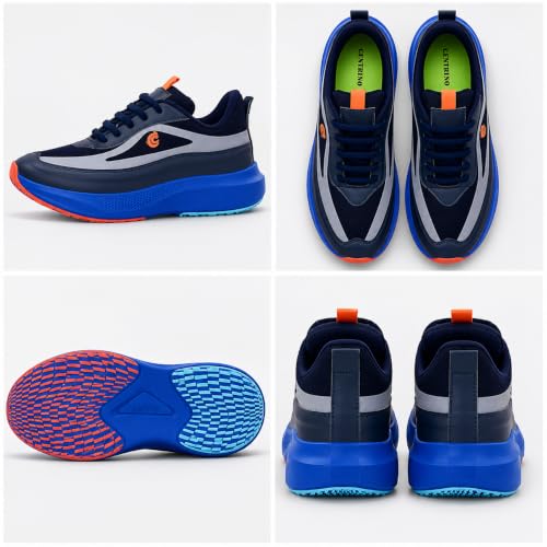 Image of Centrino Casual Sneakers for Men | Shoes for Man Stylish | Lightweight Lace-Up Canvas Shoes with Cushioned Insole | Breathable Comfortable Walking Shoes | Anti-Skid Sole | Mens Shoes for Office Outings (6832)