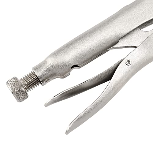 Keileoho 7 Pcs 11 Inch C Clamp Locking Pliers With Swivel Pads, Heavy-Duty Locking Pliers, Woodworking Clamps Set, Adjustable Nickel Plated C Pliers thumb #3