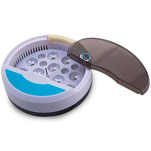 ZFF 9 Eggs Incubator Home One-Button Automatic Poultry Hatcher Intelligent Temperature Control For Hatching Chicken Duck Goose Birds Brooder
