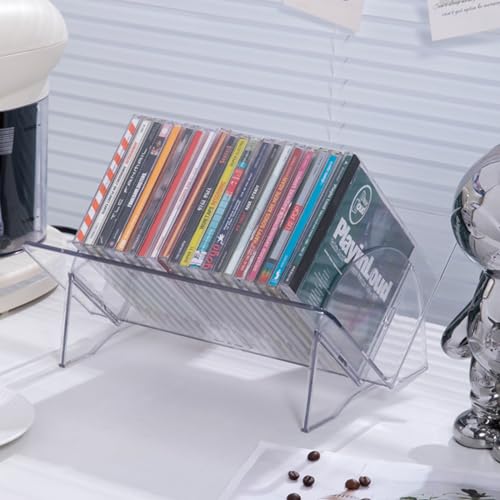 Collecthall 2 Pack Cd Holder, Clear Plastic Cd Organizer thumb #3