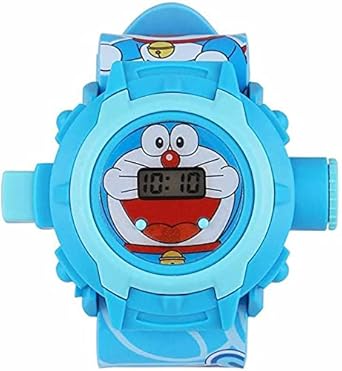 TYMU Digital 24 Images Doraemon Projector Watch for Kids Boys Watch & Girls Watch, Diwali Gift, Birthday Return Gift (Color May Vary