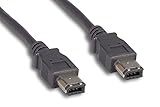 Cablelera 15' 6 Pin, Alpha FireWire, 400Mbps, Black Color(Z94E2322-15)