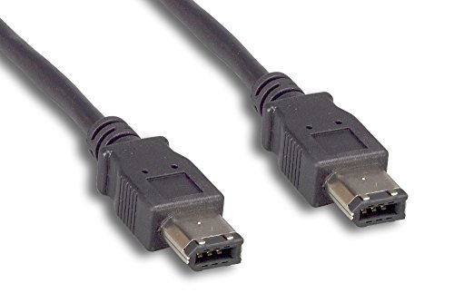 Cablelera 15' 6 Pin, Alpha FireWire, 400Mbps, Black Color(Z94E2322-15)