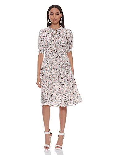 Image of EASYBUY Women's Rayon A-Line below The Knee Casual Dress