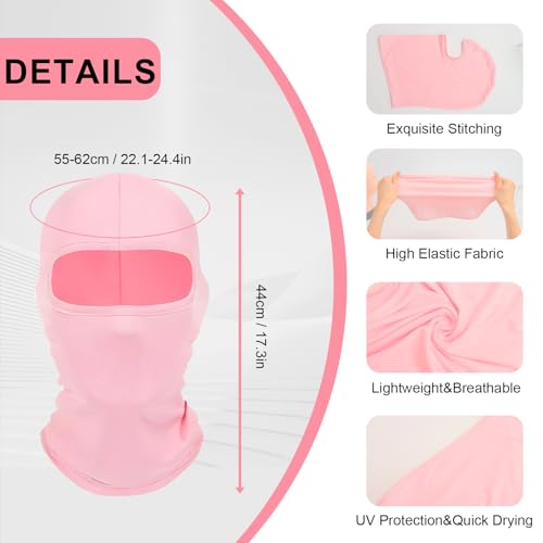 2Pack Multifunctional Full Face Cover Ski Mask Balaclava Shiesty Unisex Summer Cooling Hood Cap Neck Gaiter Windproof UV Protector Lightweight for Outdoor Sports Motorcycle Snowboard