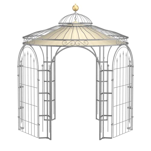 ELEO Milano wunderschöner Gartenpavillon Winterfest mit 2 x Rankgitter...
