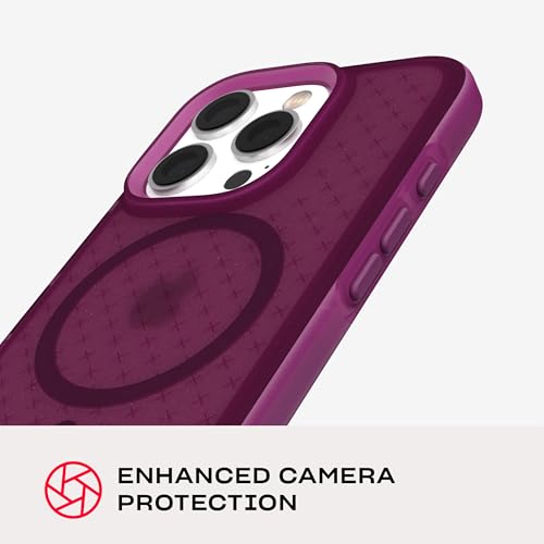 Image of Tech21 EvoCheck for iPhone 16 Pro - Compatible with MagSafe - Impact Protection Case - in Plum