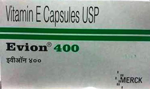 50 Evion Capsules Vitamin E For Glowing Face,Strong Hair,Acne,Nails, Glowing Skin 400Mg #TOP7