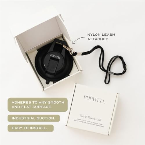 Pupwell Stay in Place and Heavy Duty Suction Cup Dog Leash to Keep Them in Place for Bath Time and Grooming with an Adjustable Loop by pupwell - Image 3