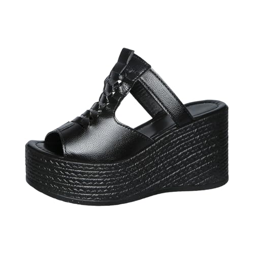 Mules confortables et décontractées à talons hauts et plateforme