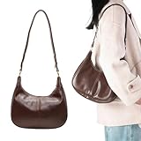 Ruispeed Pequeños Bolsos Hobo para Mujer Retro Media Luna Bolso de Hombro de Otoño 2025