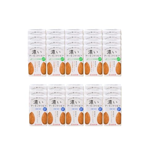 濃いアーモンドミルク125ml×15本入り 2種×各1セット(砂糖不使用15本×1・たっぷり食物繊維15本×1) 47-AU