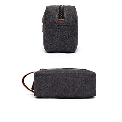 Borsa da Toilette da Uomo in Tela, Borsa da Viaggio per Articoli da Toilette da Donna, Cosmetici, Trucco, Prodotti di Bellezza, Kit da Viaggio Impermeabile, Organizer da Barba, BOR