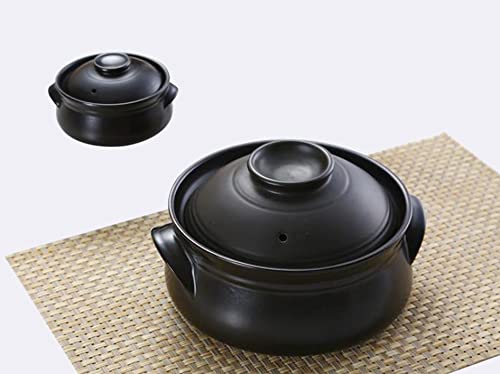 Korean Premium Ceramic Bowl With Lid, For Cooking Hot Pot Dolsot Bibimbap And Soup,2 Liters. #TOP4