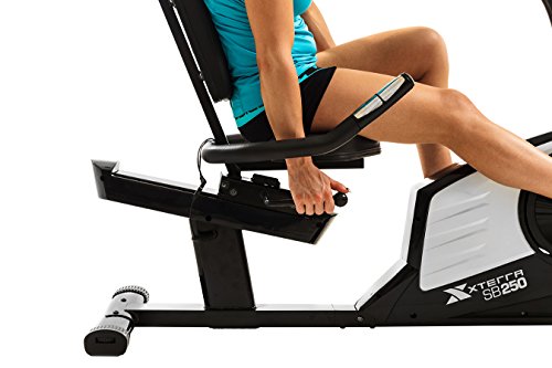 XTERRA Fitness SB250 Recumbent Bike, Black - Thumbnail 7