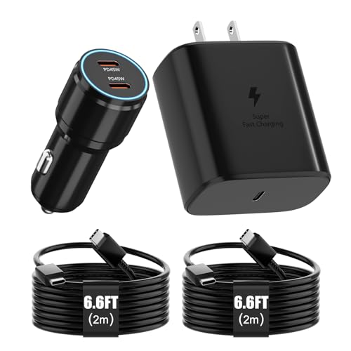 Super Fast Charger TypeC Kit 45W Wall/Car Charger for Samsung Galaxy